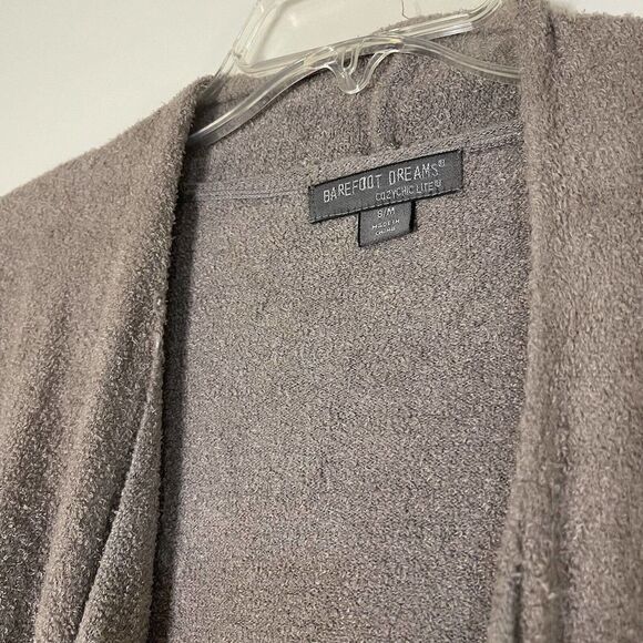 BAREFOOT DREAMS Blue Gray Ombre Tie Dye Cardigan Sweater small medium - Picture 3 of 6